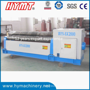 W11-8X2000 3 Roller Aluminun Plate Bending Machine